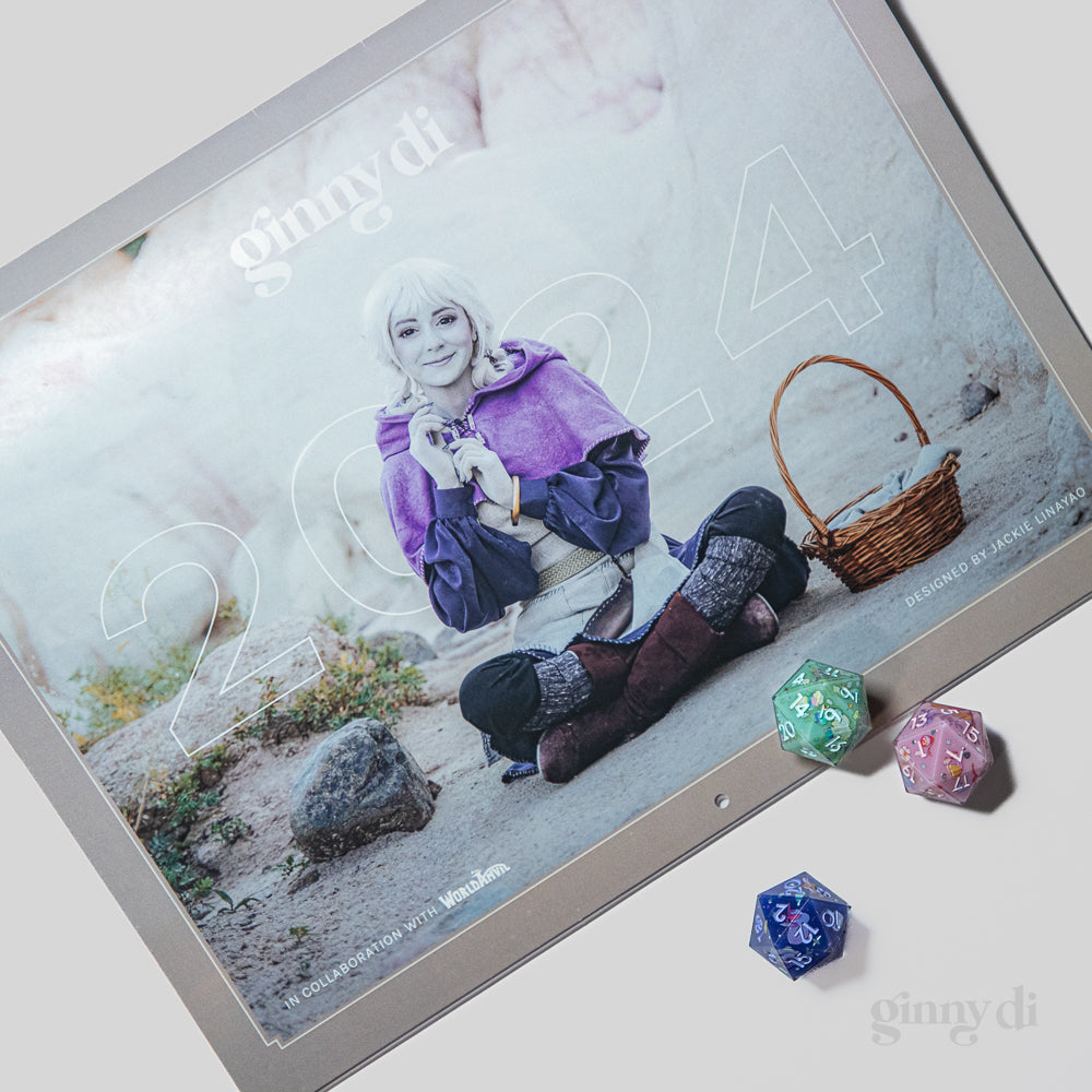 Ginny Di x Dispel Dice 2024 Calendar Collab!
