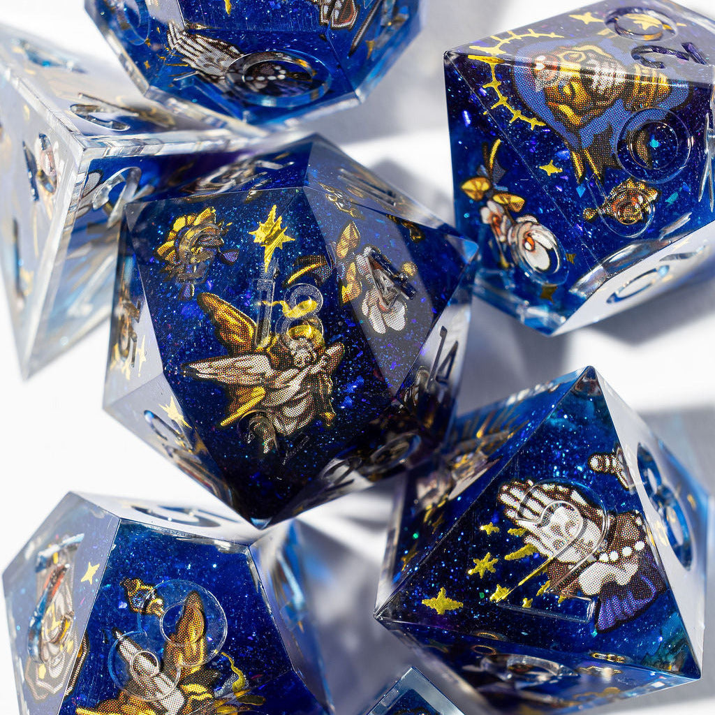 Church of the Dying Sun 7-Piece Iconic Dice Set - Dispel Dice - Premium DnD Dice & Accessories # #