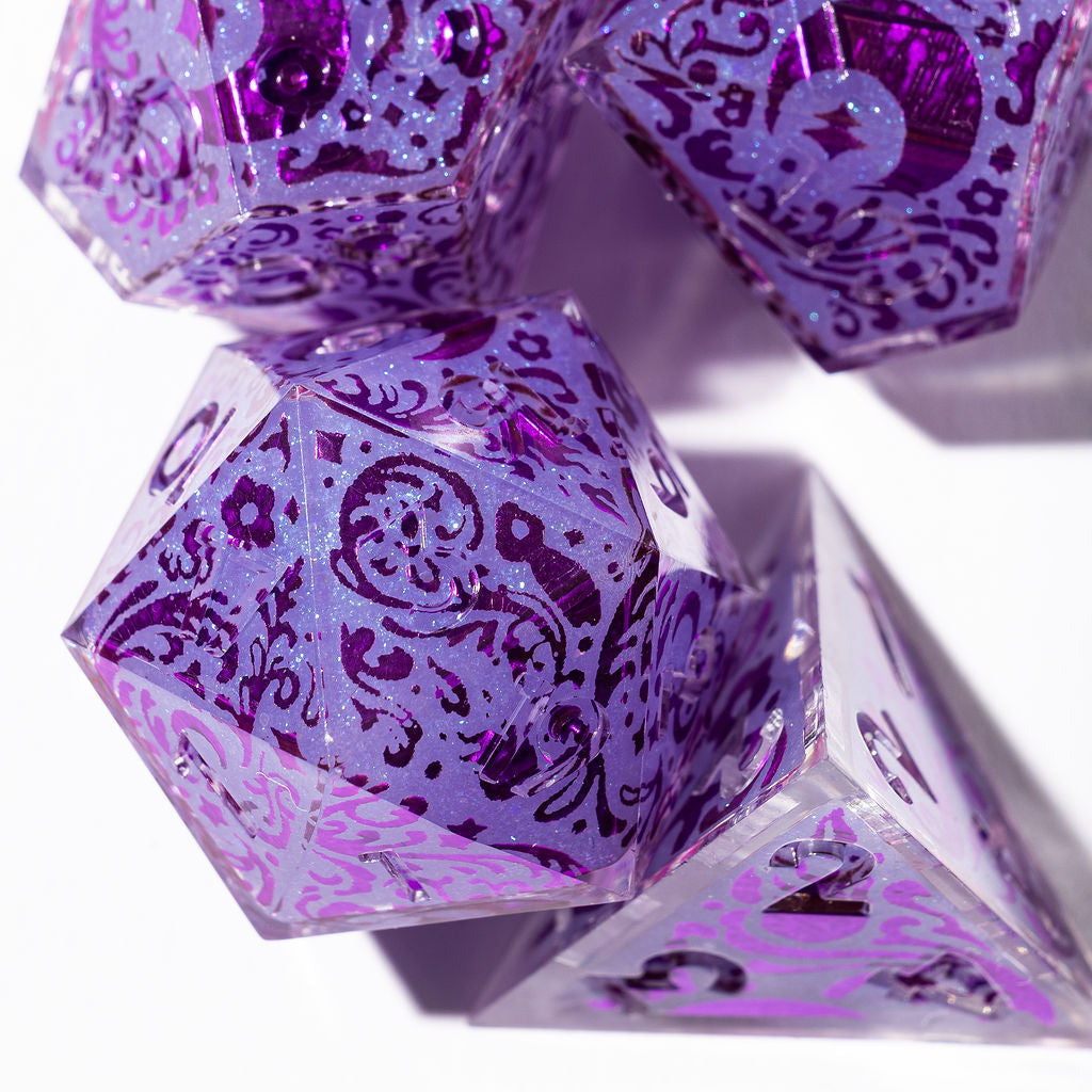 Moonlight 7-Piece Iconic Dice Set - Dispel Dice - Premium DnD Dice & Accessories # #