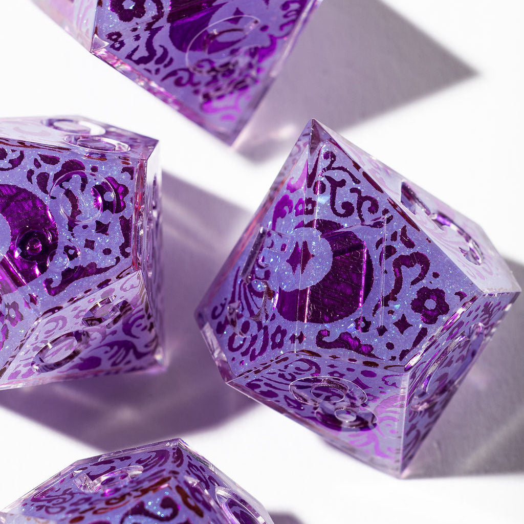 Moonlight 7-Piece Iconic Dice Set - Dispel Dice - Premium DnD Dice & Accessories # #
