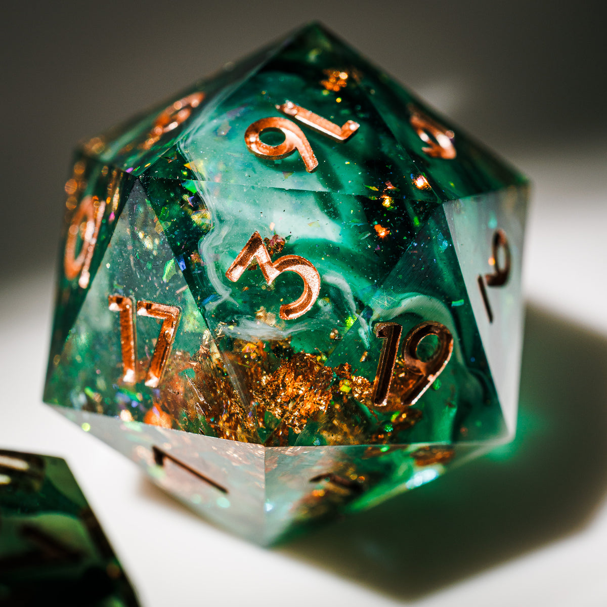 Mossy Glade 7-Piece Polyhedral Dice Set - Dispel Dice - Premium DnD Dice & Accessories # #