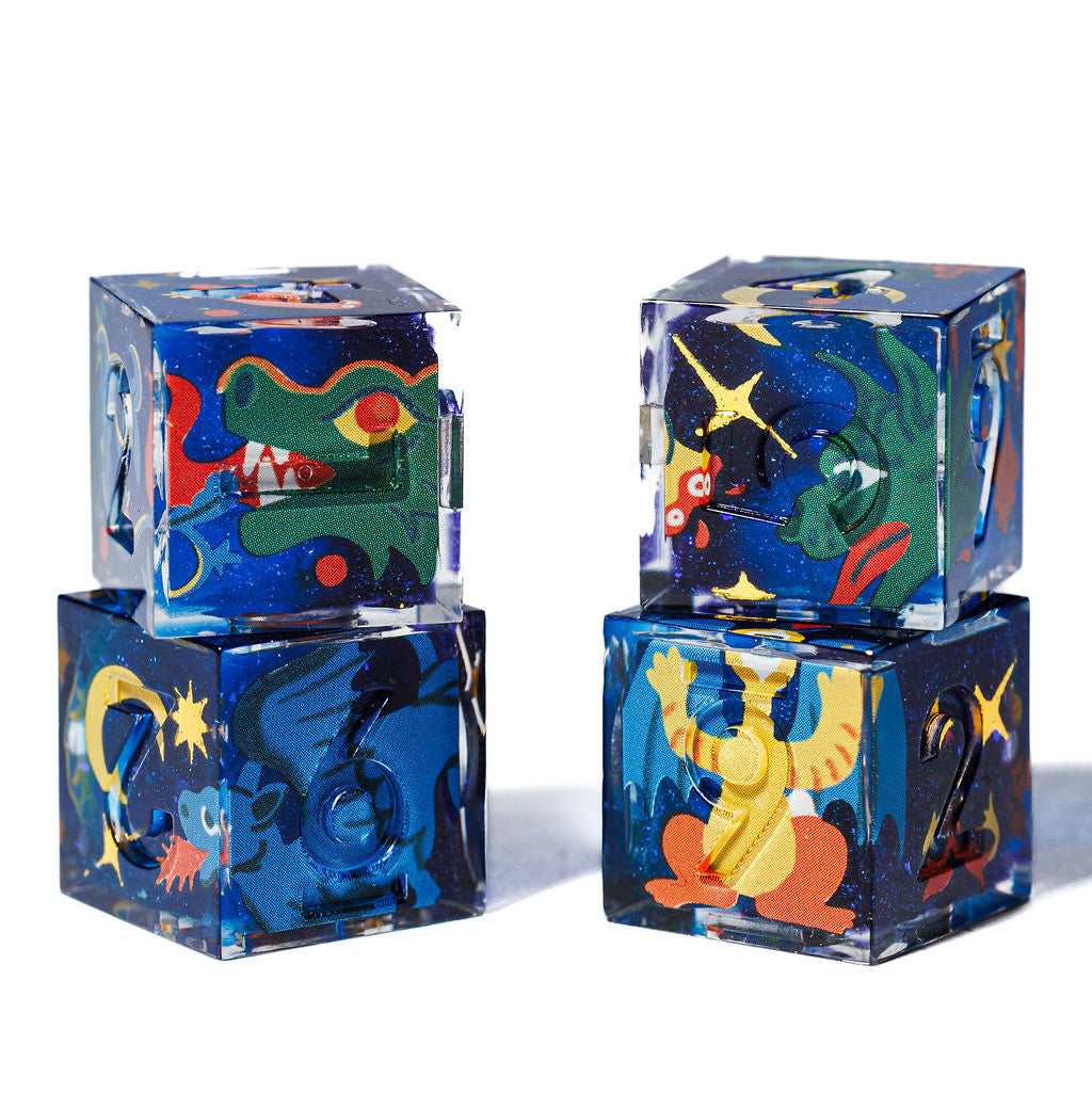 Dragon Slayer 4-Piece Iconic D6 Dice Set