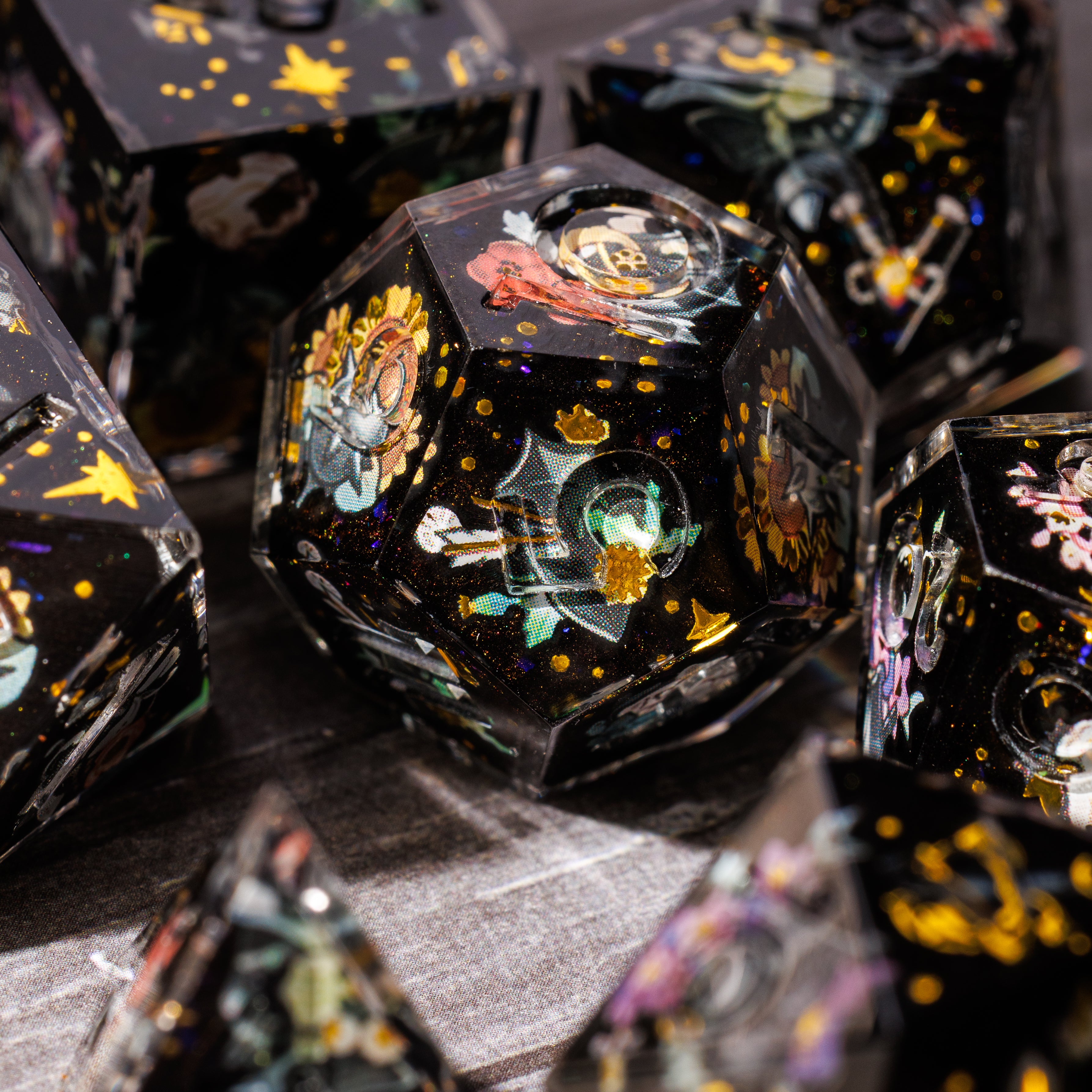 Field of Glory 7-Piece Iconic Dice Set - Dispel Dice - Premium DnD Dice & Accessories # #