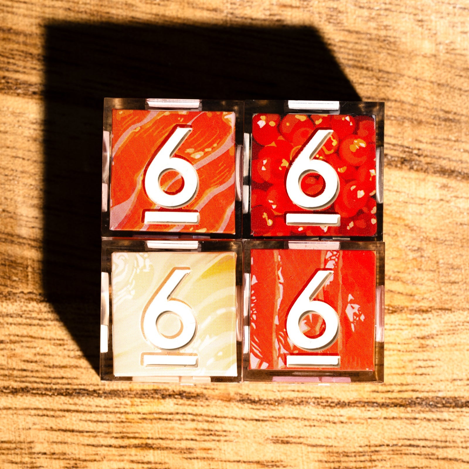 Sushi 4-Piece Iconic D6 Dice Set - Dispel Dice - Premium DnD Dice & Accessories # #