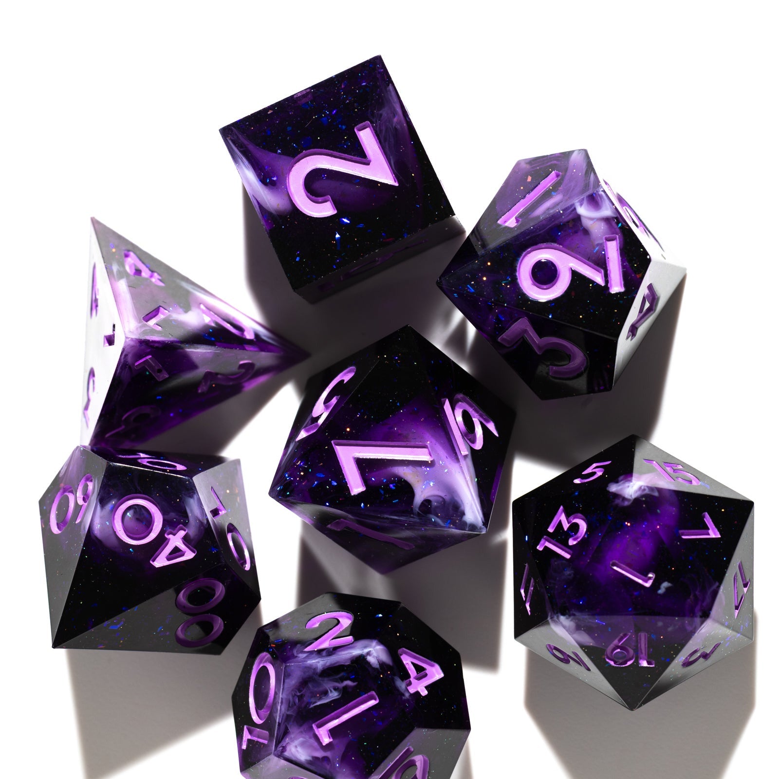 Lunaris 7-Piece Polyhedral Dice Set - Dispel Dice - Premium DnD Dice & Accessories # #