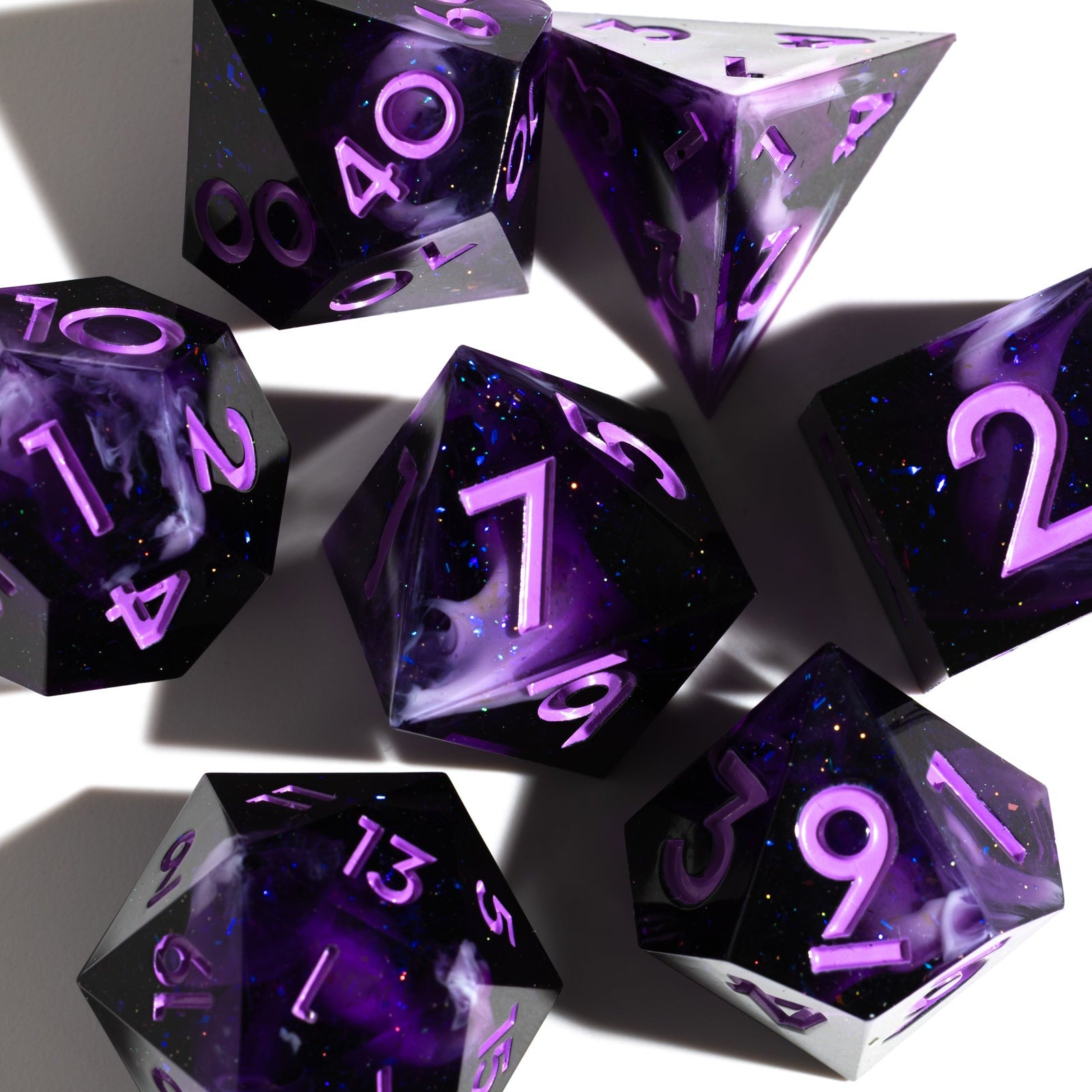Lunaris 7-Piece Polyhedral Dice Set - Dispel Dice - Premium DnD Dice & Accessories # #