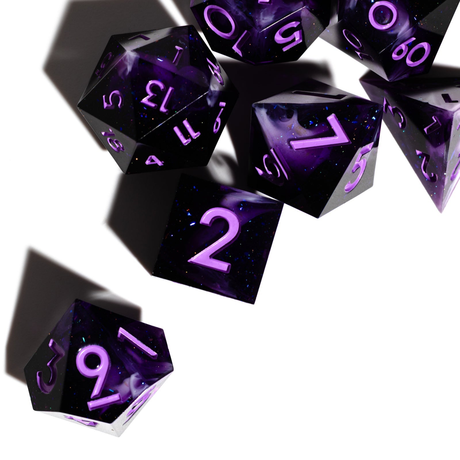 Lunaris 7-Piece Polyhedral Dice Set - Dispel Dice - Premium DnD Dice & Accessories # #