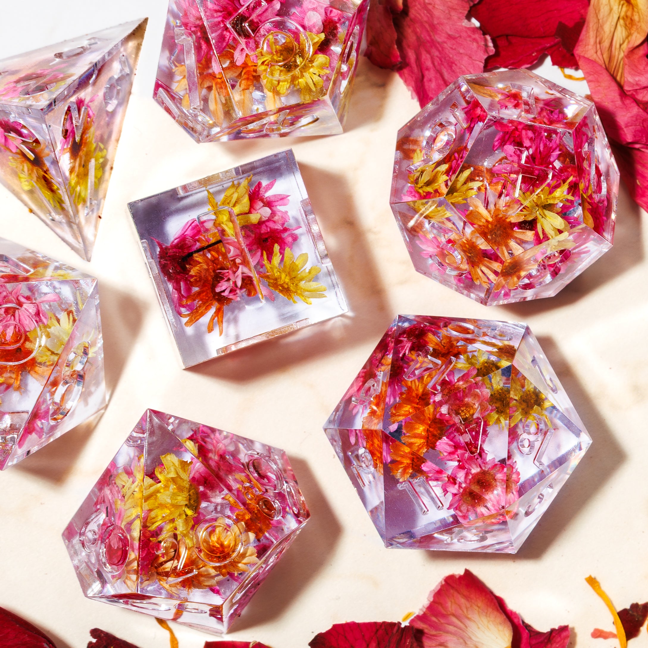Bouquet 7-Piece Polyhedral Dice Set - Dispel Dice - Premium DnD Dice & Accessories # #