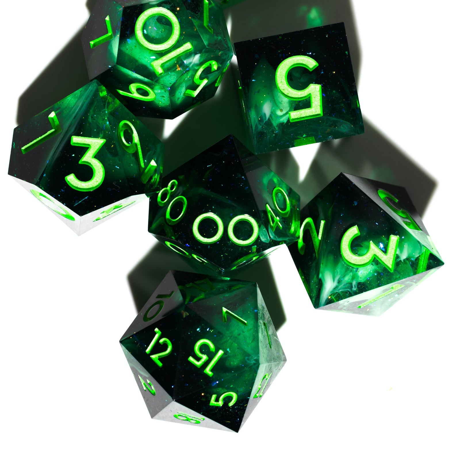 Swarm 7-Piece Polyhedral Dice Set - Dispel Dice - Premium DnD Dice & Accessories # #
