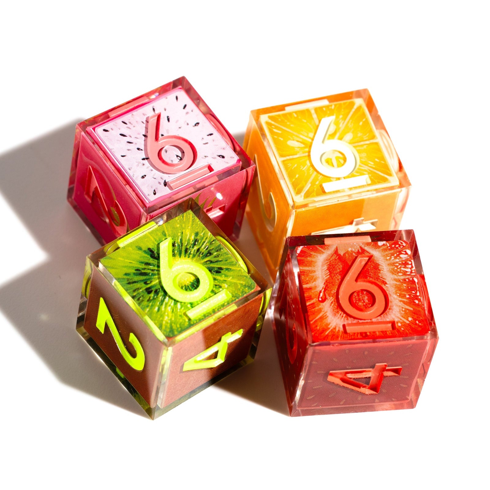 Fruit Slice 4-Piece Iconic D6 Set - Dispel Dice - Premium DnD Dice & Accessories # #
