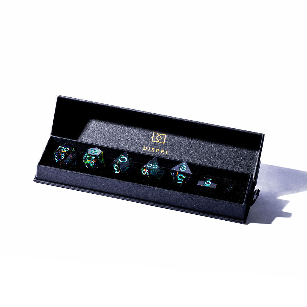 Pulsar 7-Piece Classic Dice Set - Dispel Dice - Premium DnD Dice & Accessories # #