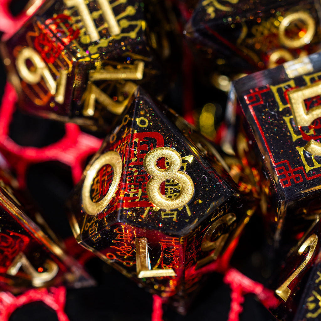 Protection Against Evil 7-Piece Iconic Dice Set - Dispel Dice - Premium DnD Dice & Accessories # #