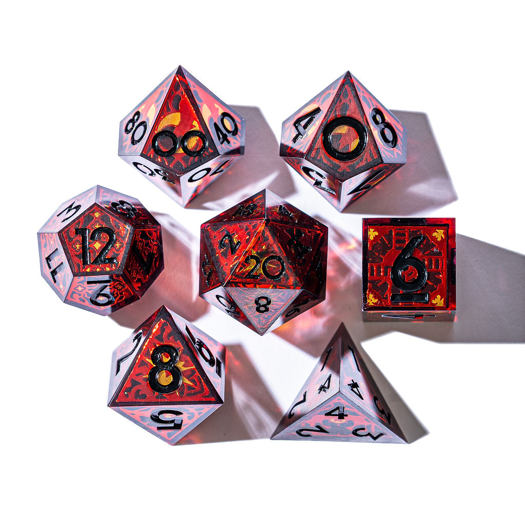 Curse of the Vampire 7-Piece Iconic Dice Set