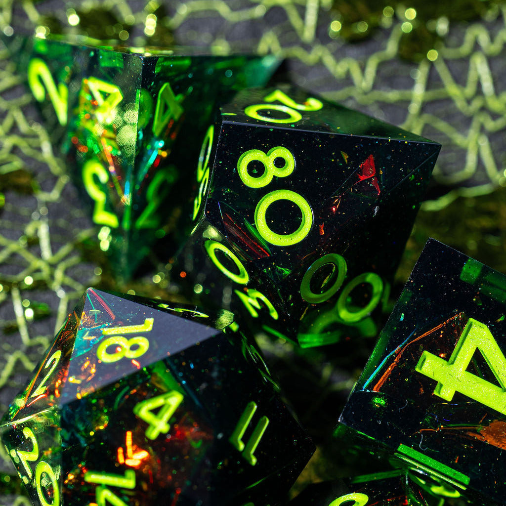 Labyrinth 7-Piece Polyhedral Dice Set - Dispel Dice - Premium DnD Dice & Accessories # #