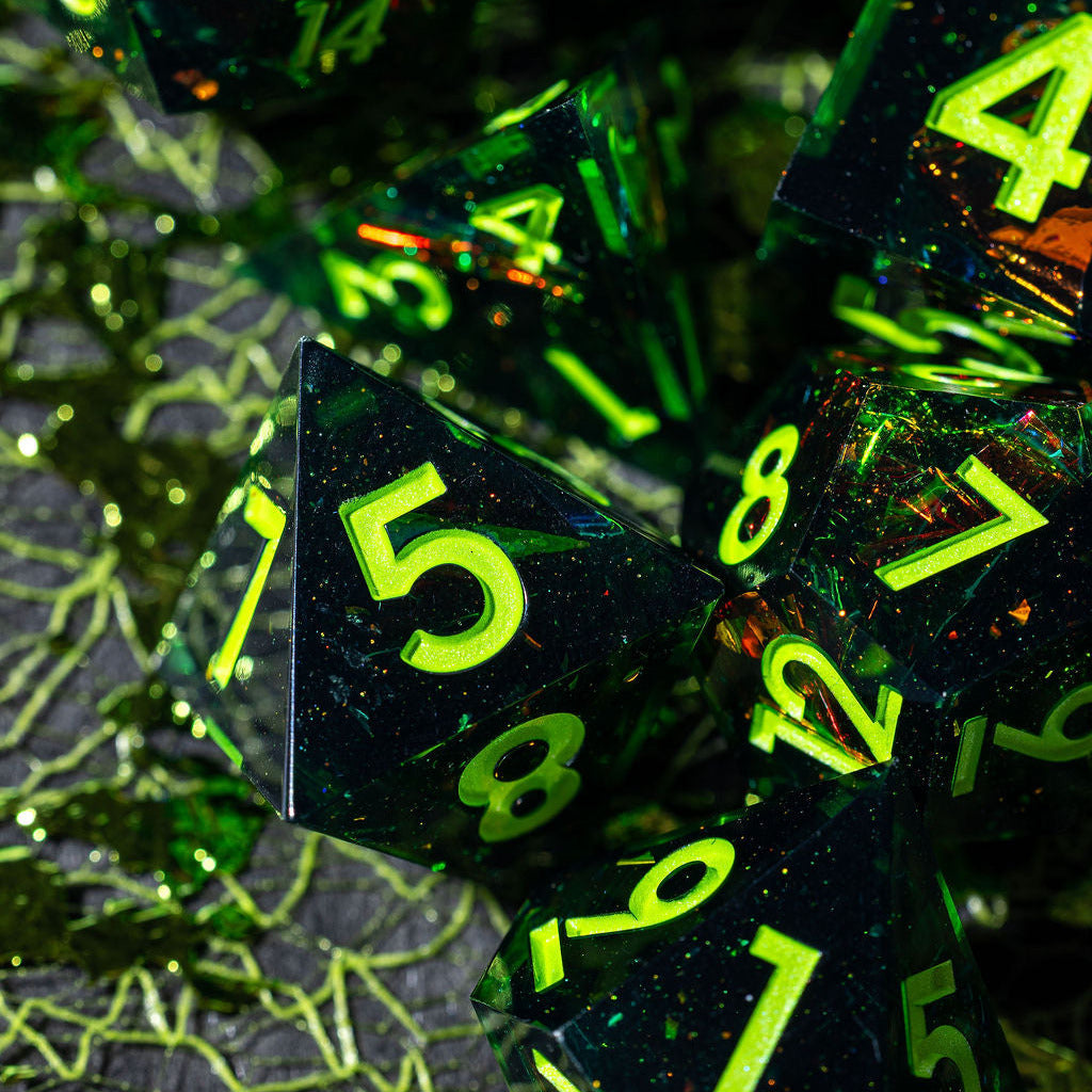 Labyrinth 7-Piece Polyhedral Dice Set - Dispel Dice - Premium DnD Dice & Accessories # #
