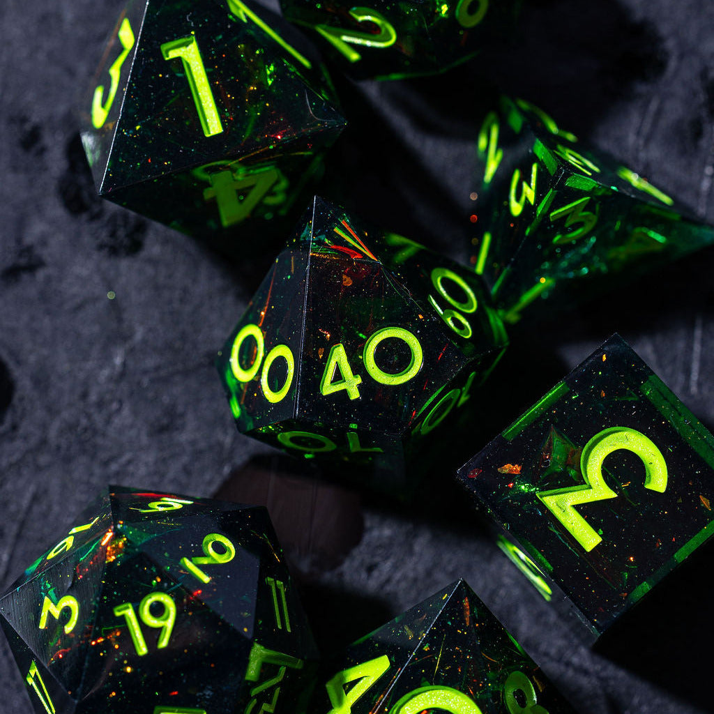 Labyrinth 7-Piece Polyhedral Dice Set - Dispel Dice - Premium DnD Dice & Accessories # #