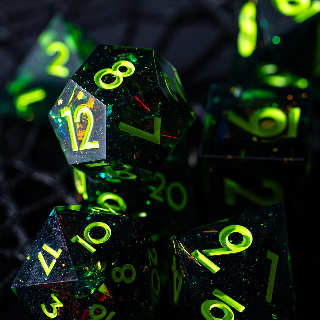Labyrinth 7-Piece Polyhedral Dice Set - Dispel Dice - Premium DnD Dice & Accessories # #