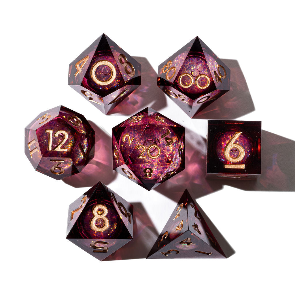 Nosferatu 7-Piece Liquid Core Dice Set