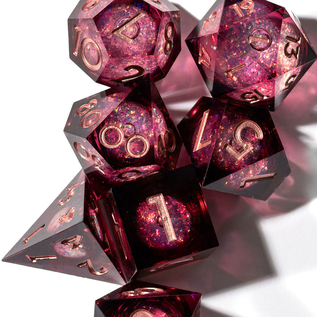 Nosferatu 7-Piece Liquid Core Dice Set - Dispel Dice - Premium DnD Dice & Accessories # #