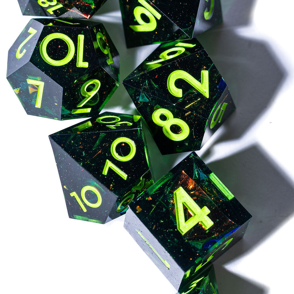 Labyrinth 7-Piece Polyhedral Dice Set - Dispel Dice - Premium DnD Dice & Accessories # #