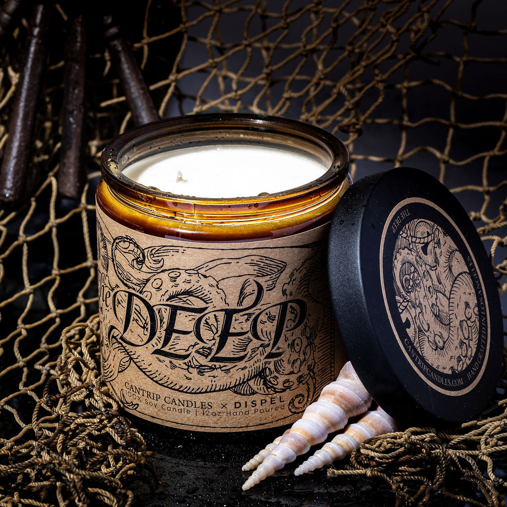 Dispel Dice x Cantrip Candles "The Deep" Scented Soy Candle (12 oz.) - Dispel Dice - Premium DnD Dice & Accessories # #