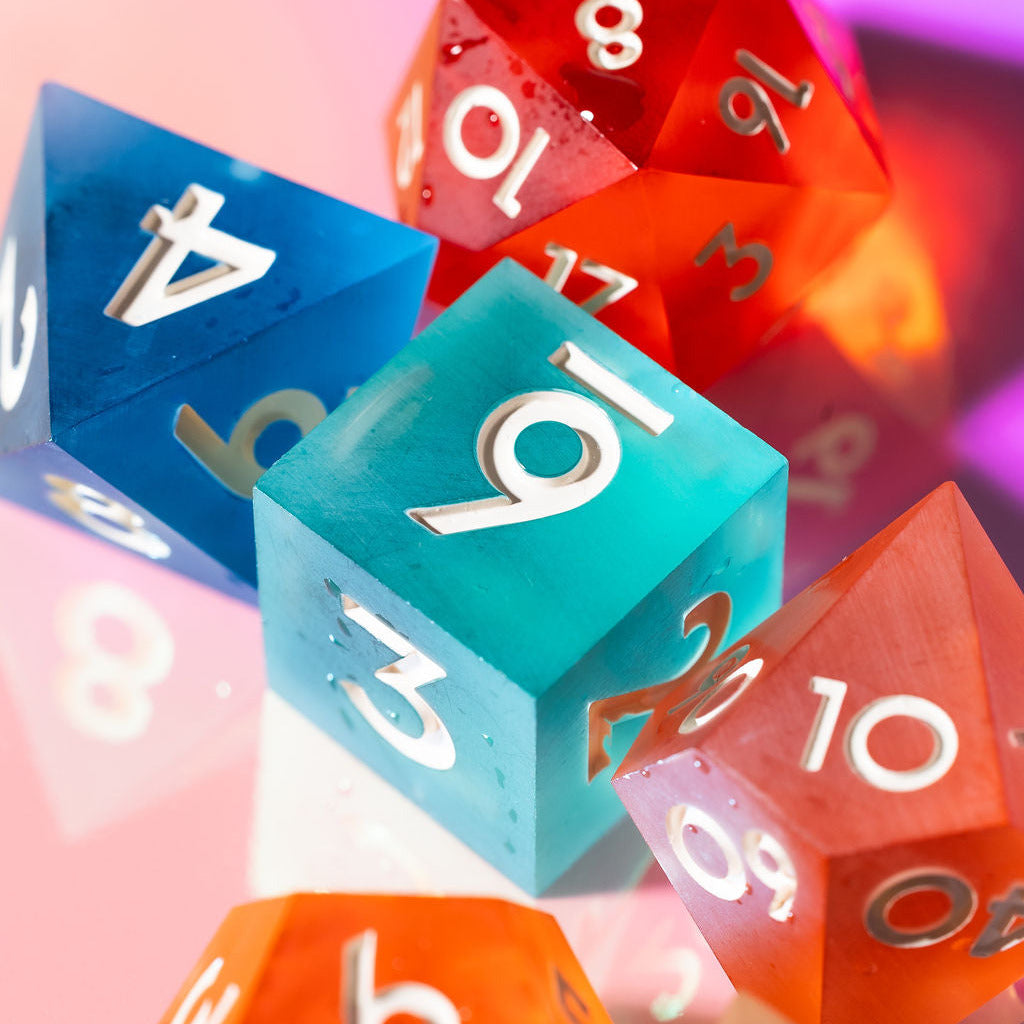 Expedition 13 7-Piece Matte Palette Dice Set - Dispel Dice - Premium DnD Dice & Accessories # #