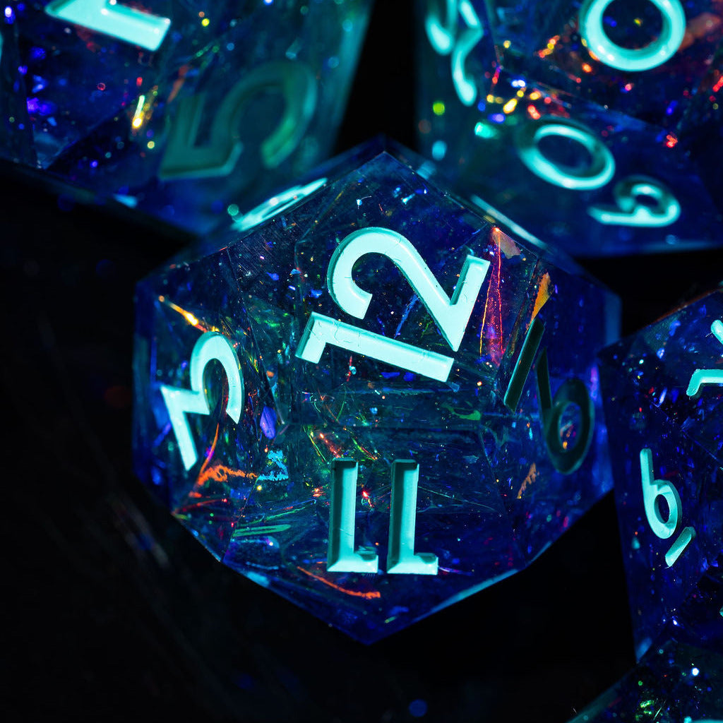 Apogee 7-Piece Classic Dice Set - Dispel Dice - Premium DnD Dice & Accessories # #