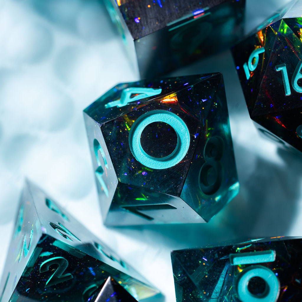 Pulsar 7-Piece Classic Dice Set - Dispel Dice - Premium DnD Dice & Accessories # #