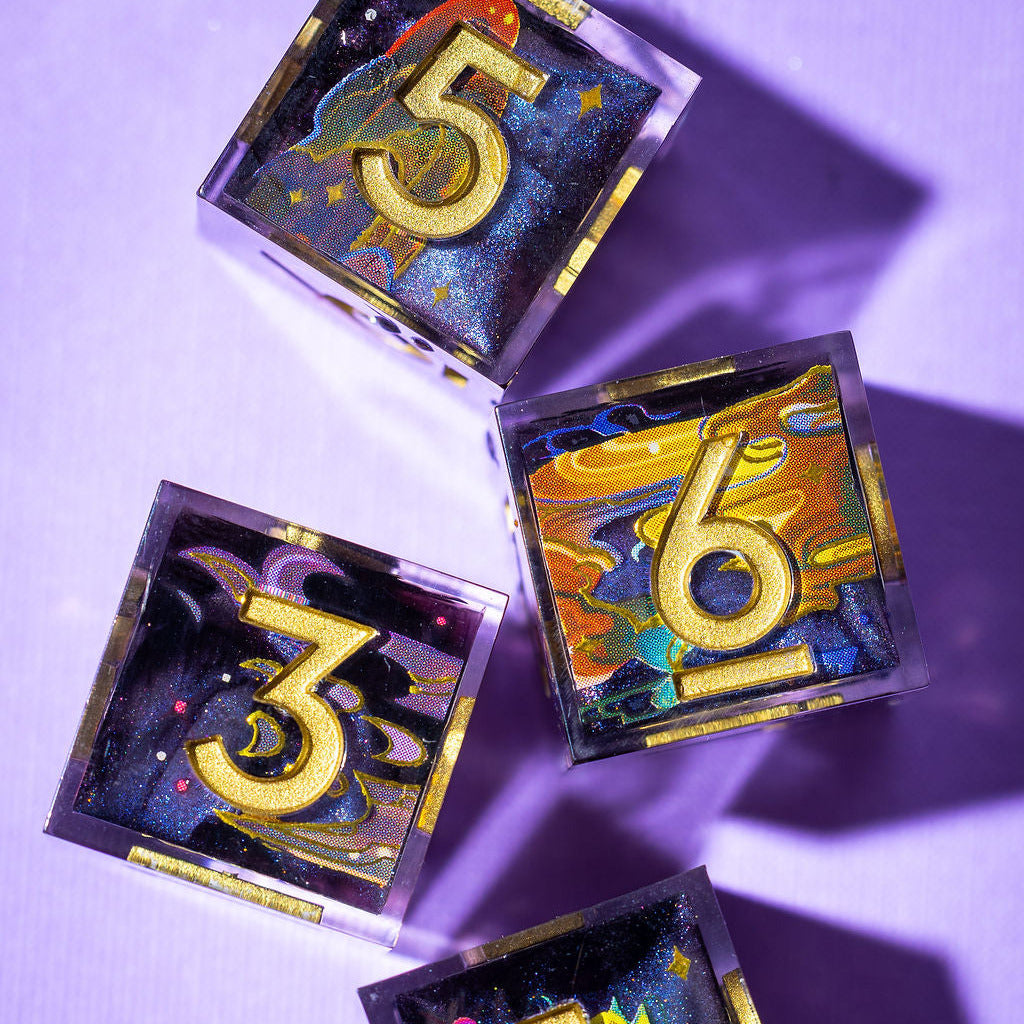 Pillars of Creation 4-Piece Iconic D6 Set - Dispel Dice - Premium DnD Dice & Accessories # #