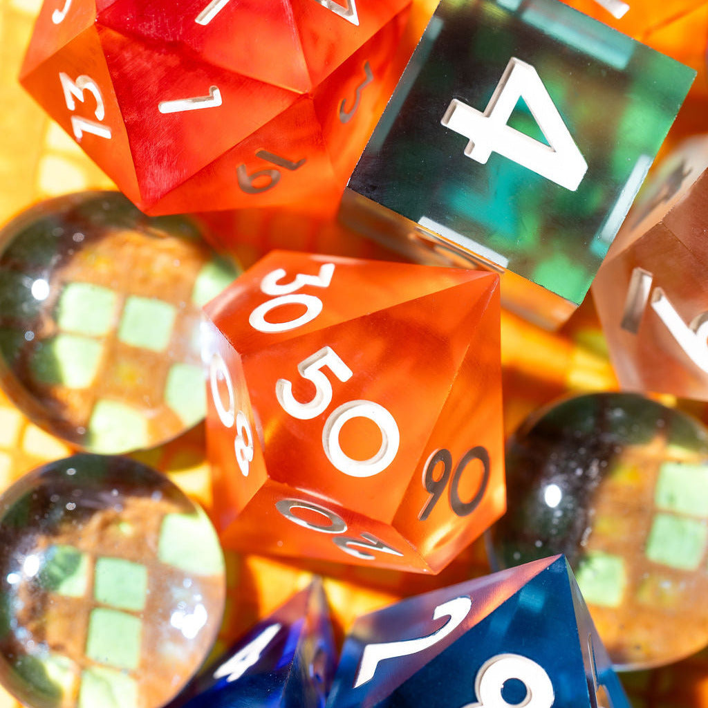 Expedition 13 7-Piece Matte Palette Dice Set - Dispel Dice - Premium DnD Dice & Accessories # #