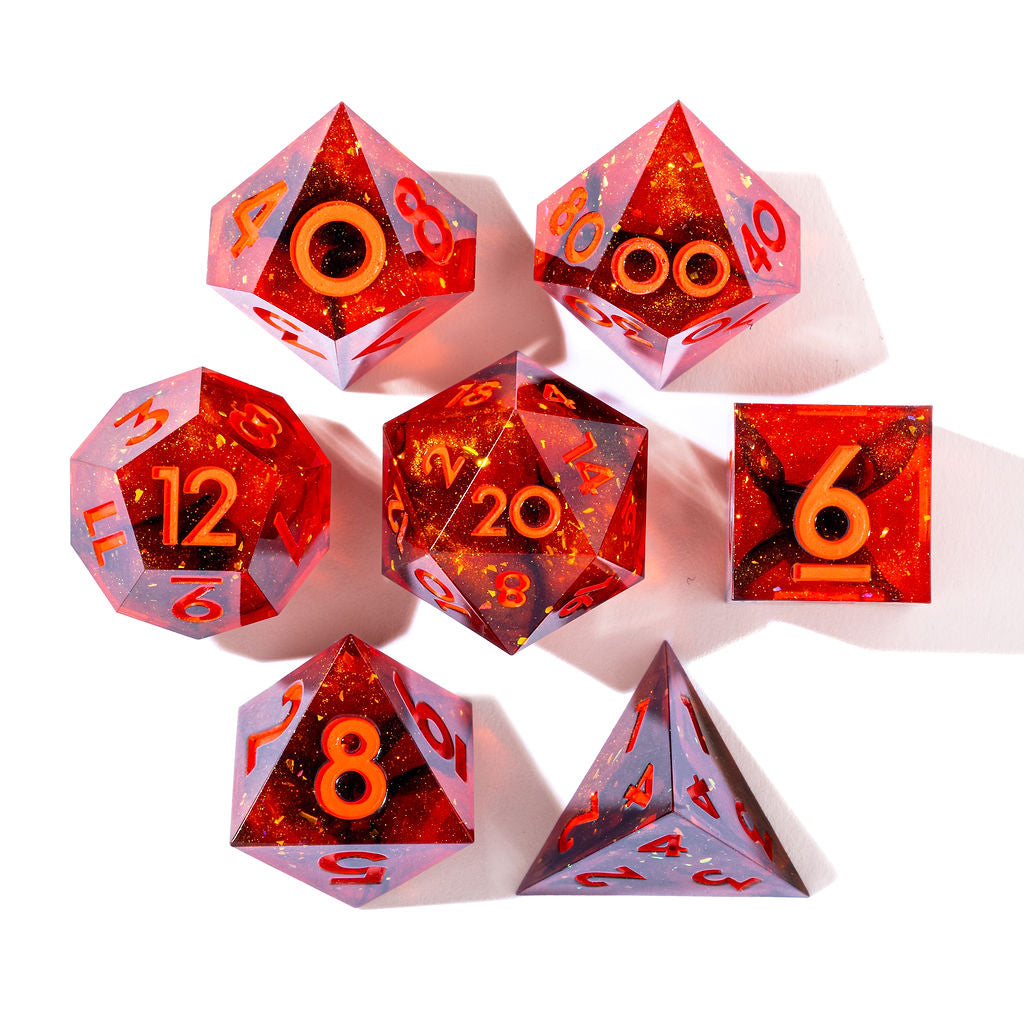 Hot Spot 7-Piece Classic Dice Set