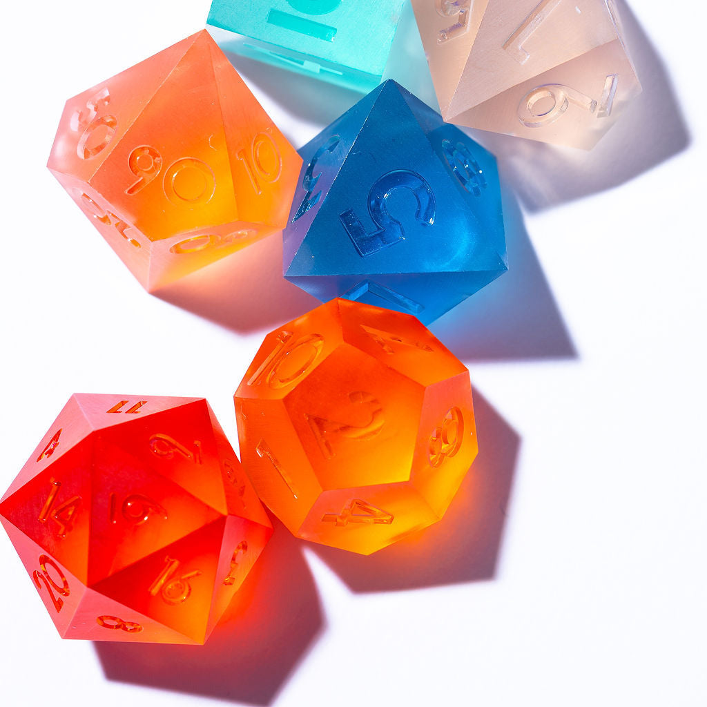 Expedition 13 7-Piece Matte Palette Dice Set - Dispel Dice - Premium DnD Dice & Accessories # #