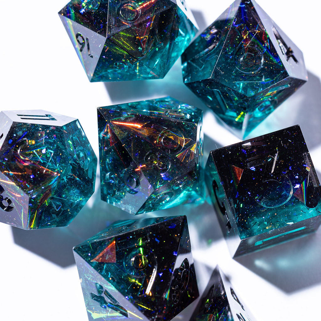 Pulsar 7-Piece Classic Dice Set - Dispel Dice - Premium DnD Dice & Accessories # #