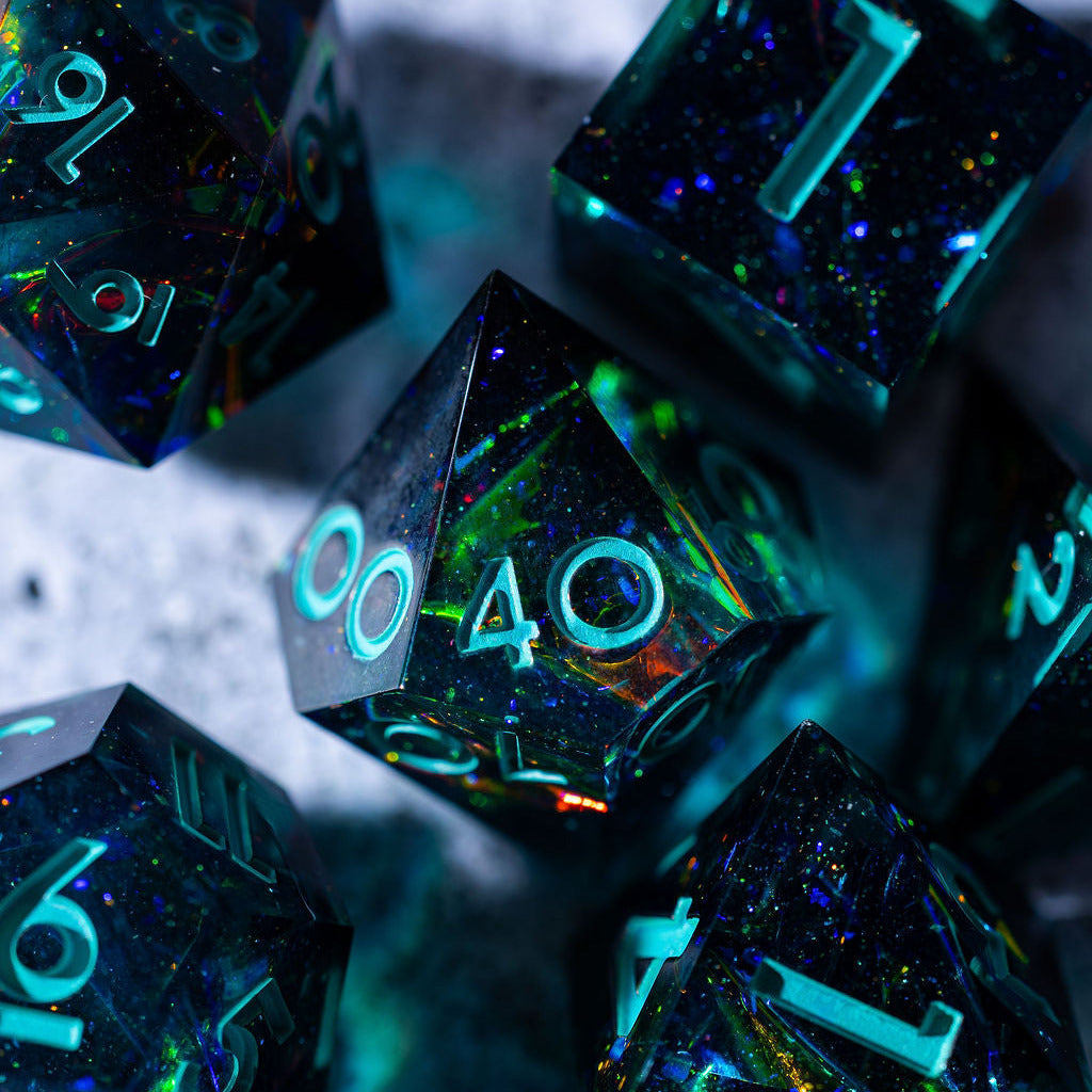 Pulsar 7-Piece Classic Dice Set - Dispel Dice - Premium DnD Dice & Accessories # #