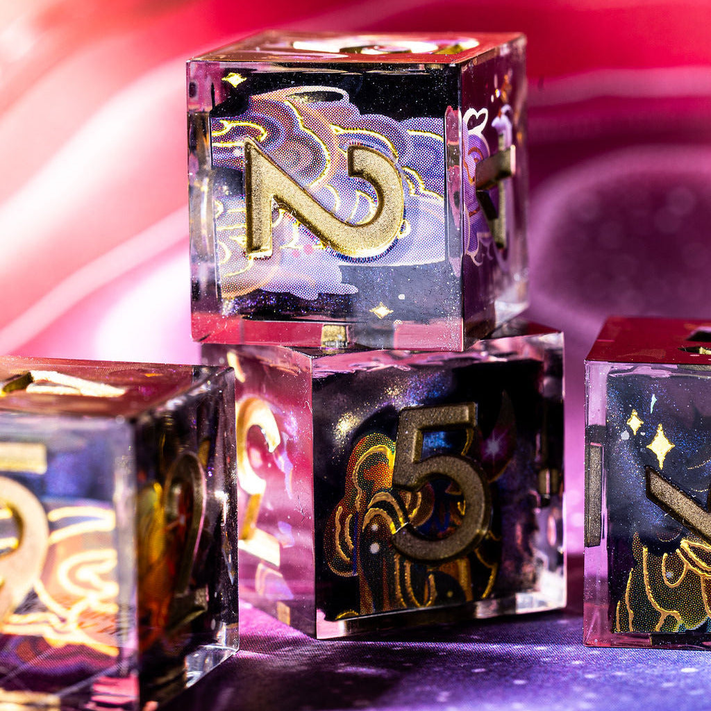 Pillars of Creation 4-Piece Iconic D6 Set - Dispel Dice - Premium DnD Dice & Accessories # #