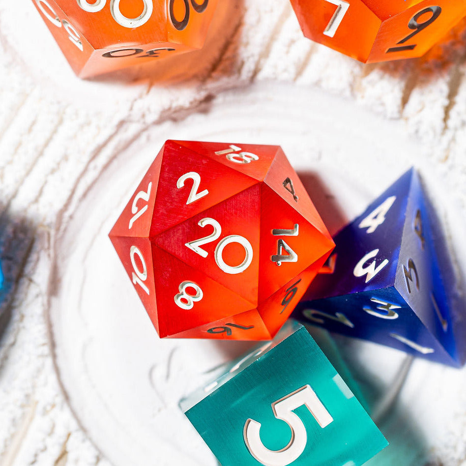 Expedition 13 7-Piece Matte Palette Dice Set - Dispel Dice - Premium DnD Dice & Accessories # #