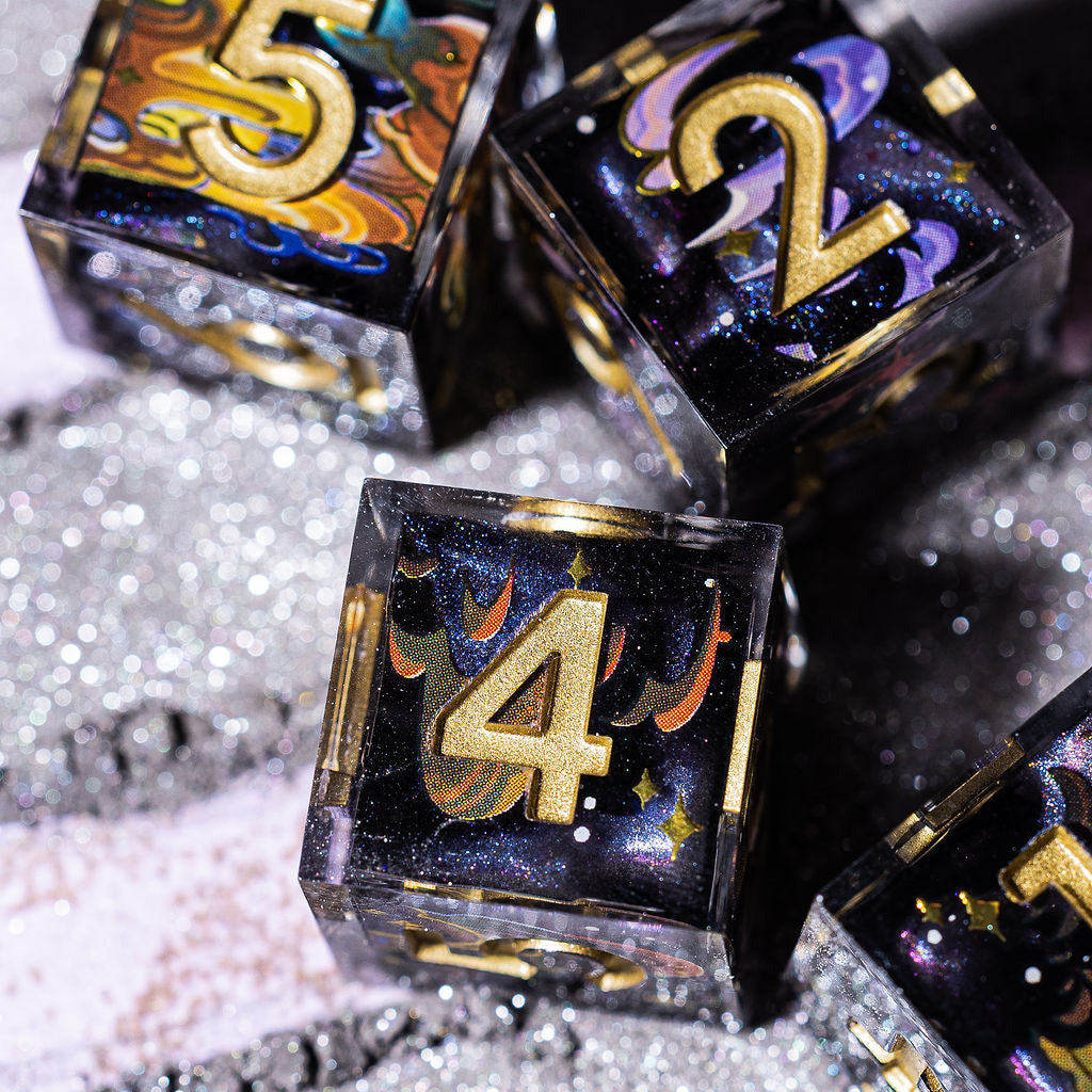 Pillars of Creation 4-Piece Iconic D6 Set - Dispel Dice - Premium DnD Dice & Accessories # #