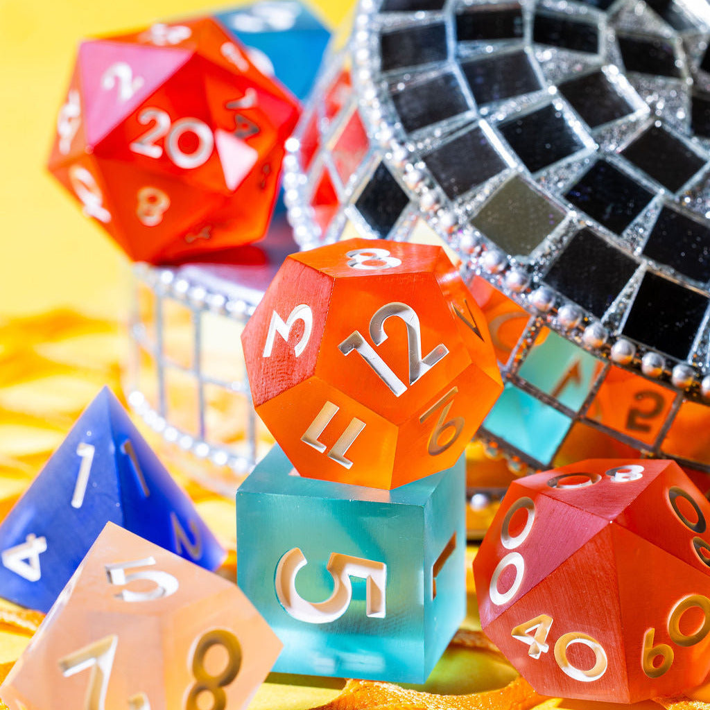 Expedition 13 7-Piece Matte Palette Dice Set - Dispel Dice - Premium DnD Dice & Accessories # #