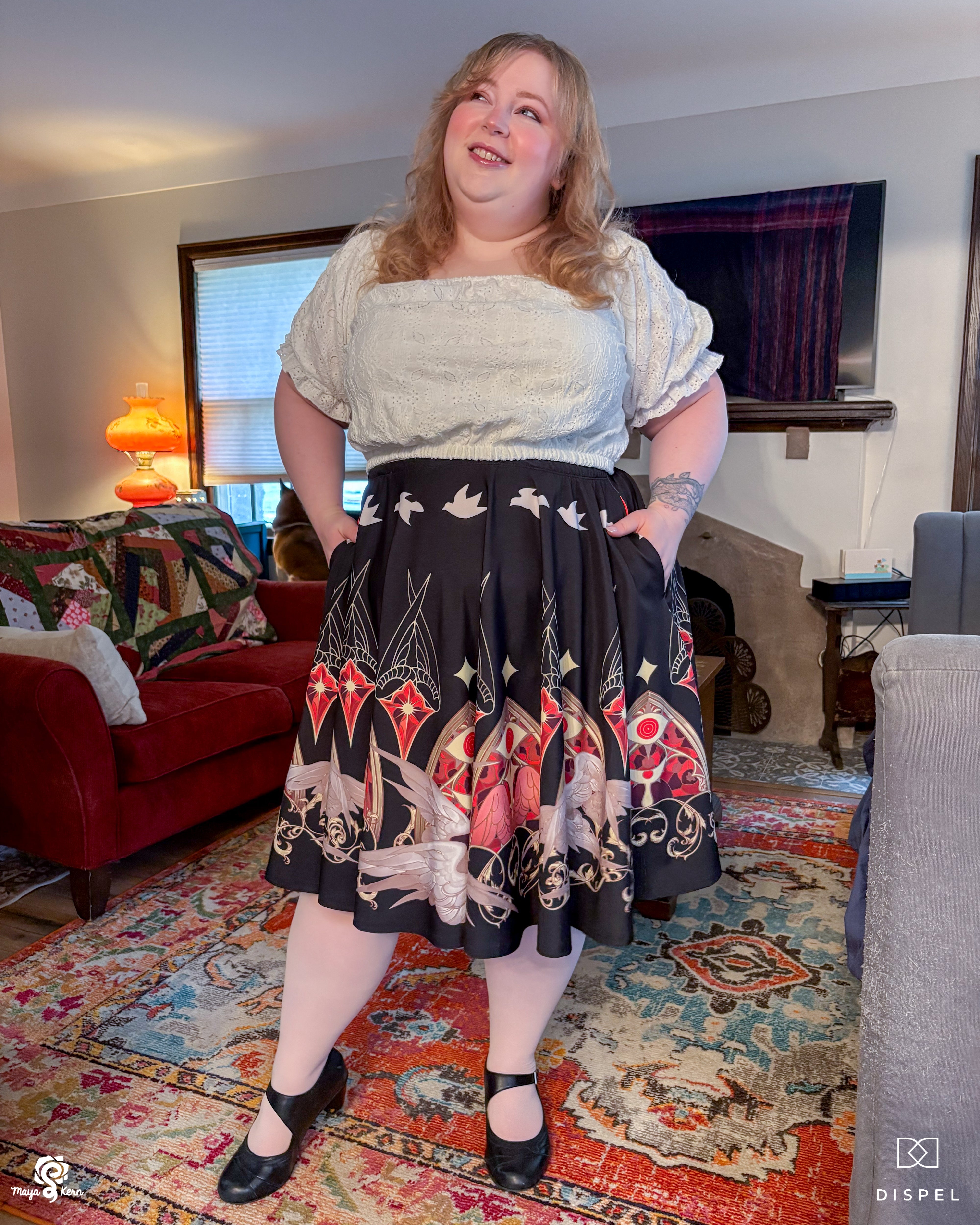 COLLAB: Dispel Dice Be Not Afraid Midi Skirt - Dispel Dice - Premium DnD Dice & Accessories # #