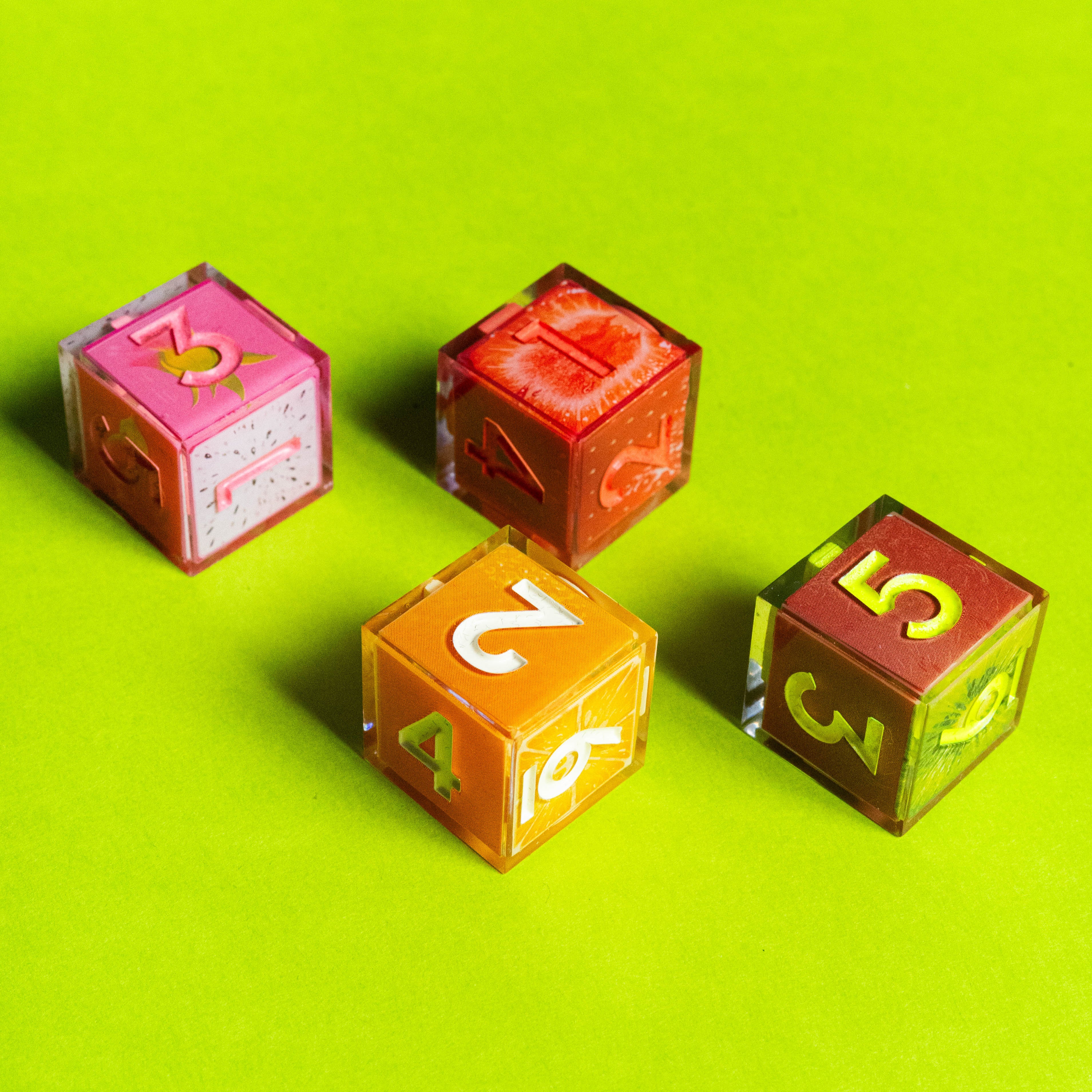 Fruit Slice 4-Piece Iconic D6 Set - Dispel Dice - Premium DnD Dice & Accessories # #