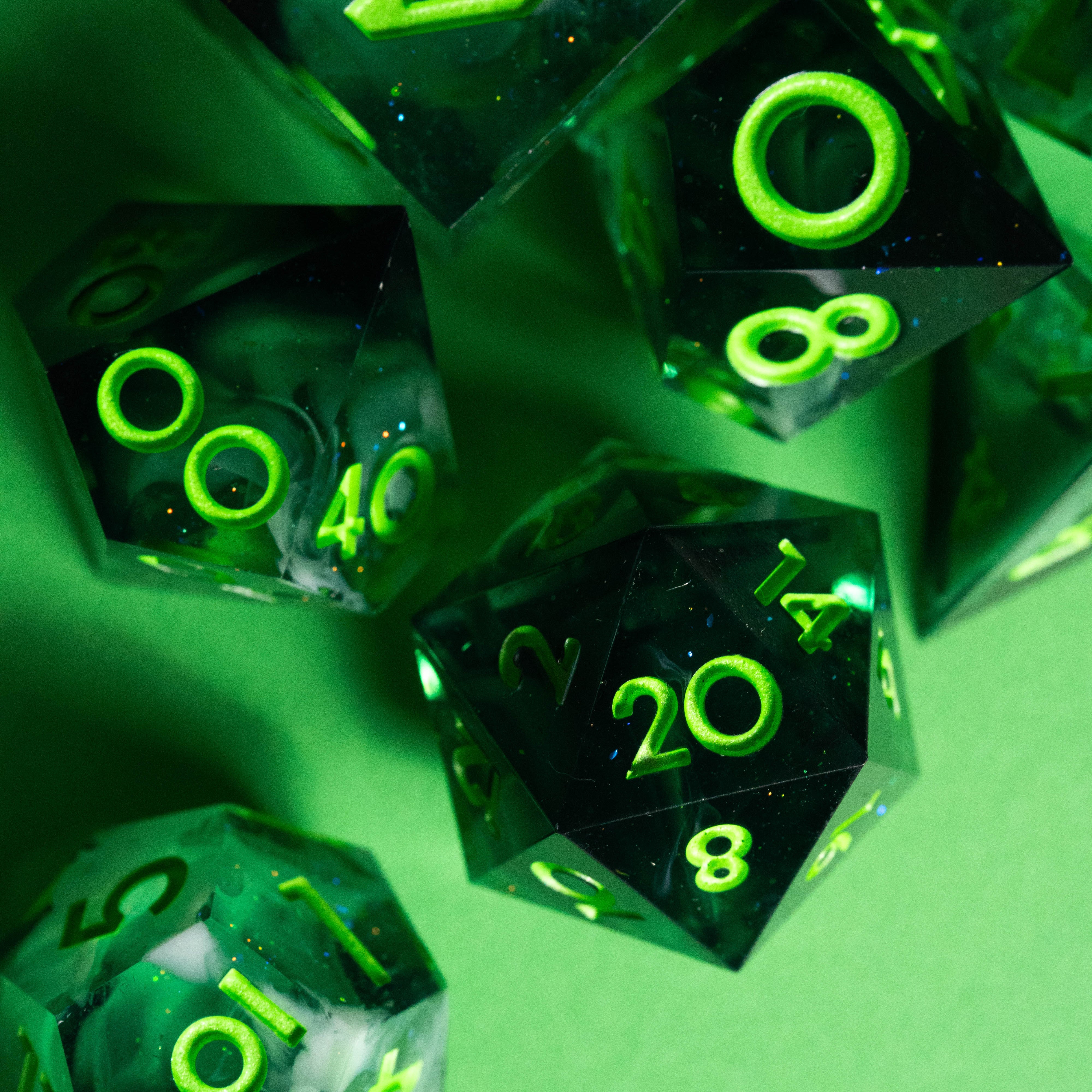 Swarm 7-Piece Polyhedral Dice Set - Dispel Dice - Premium DnD Dice & Accessories # #
