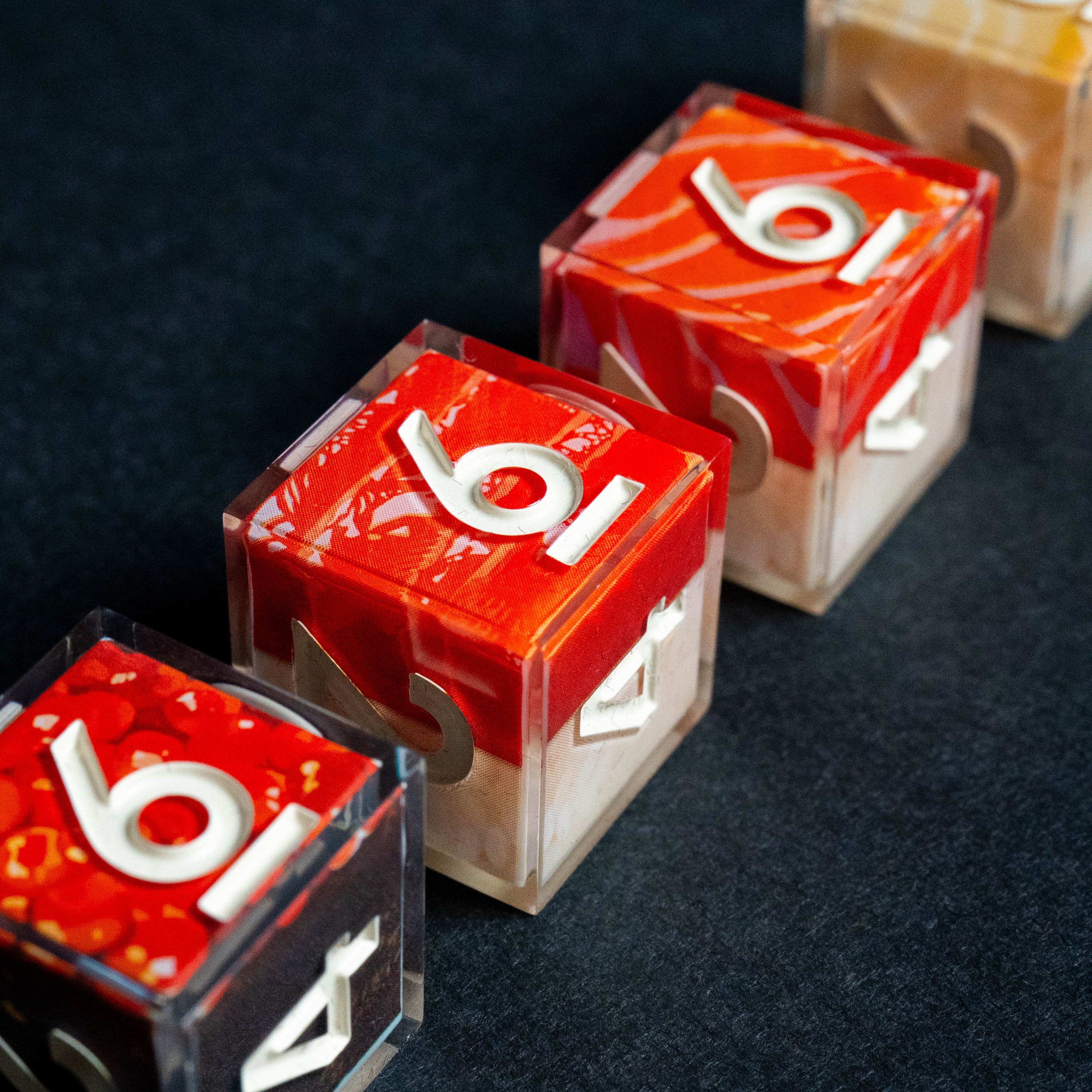 Sushi 4-Piece Iconic D6 Dice Set - Dispel Dice - Premium DnD Dice & Accessories # #