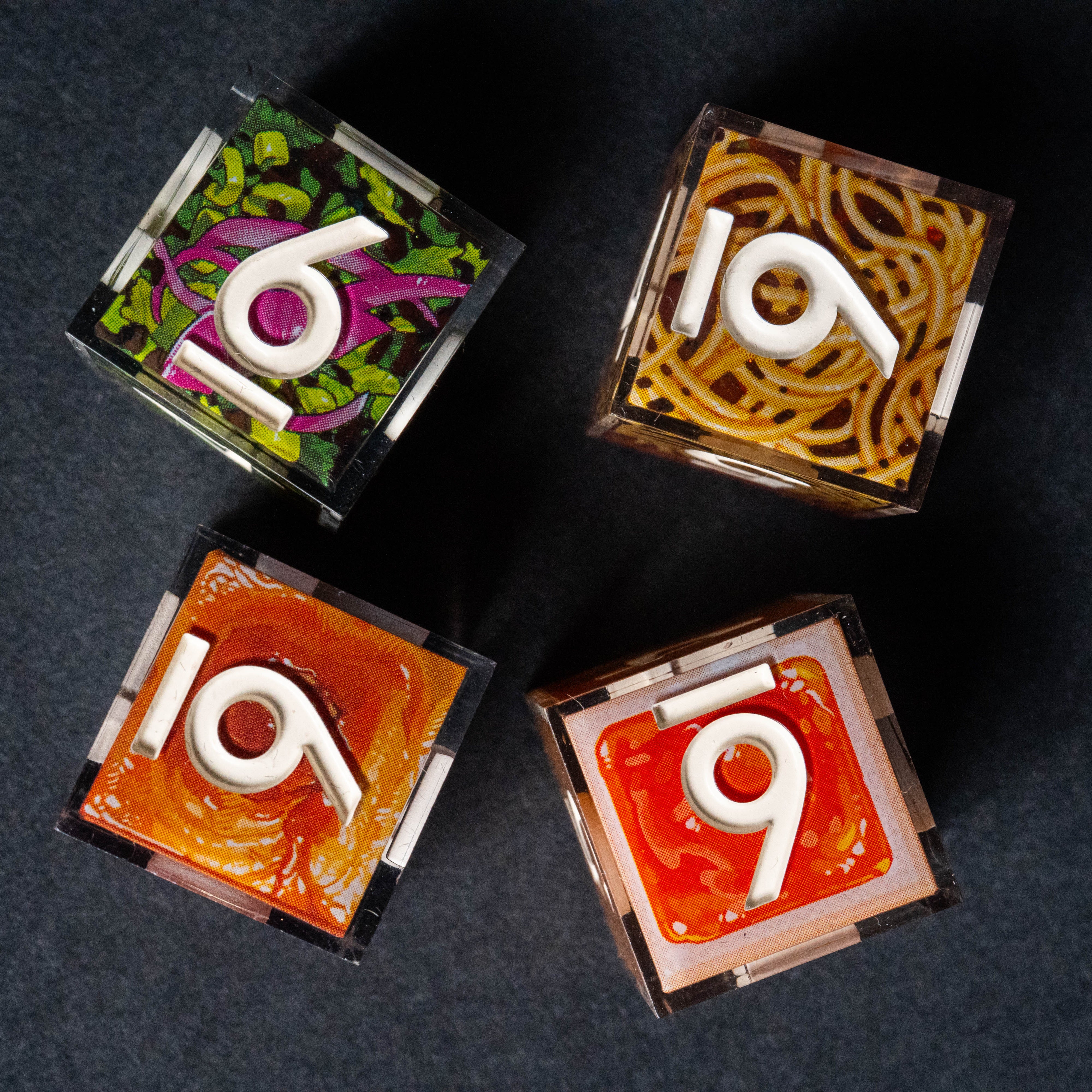 Ramen 4-Piece Iconic D6 Set - Dispel Dice - Premium DnD Dice & Accessories # #