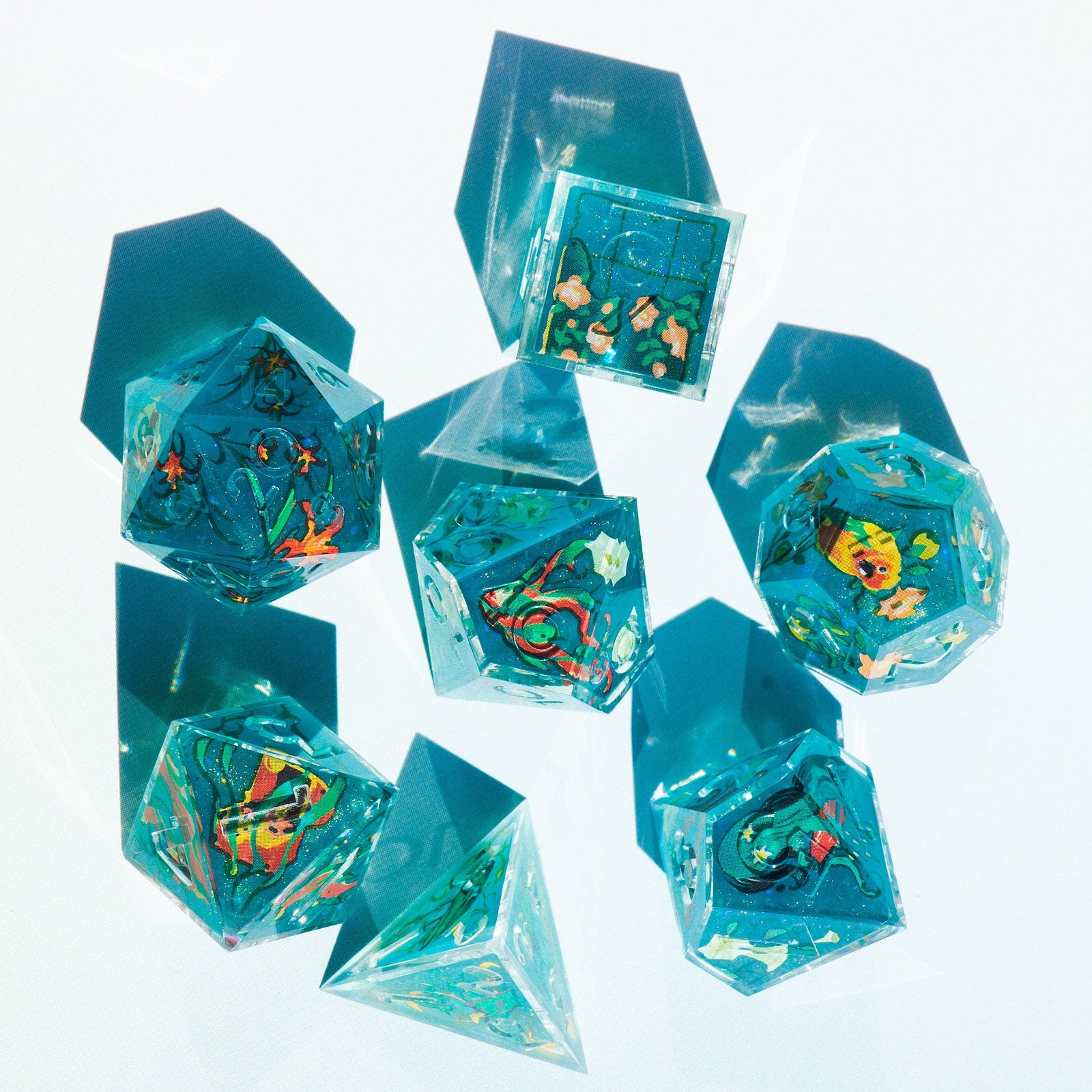 Join The Party Plant Pirates 7-Piece Iconic Dice Set - Dispel Dice - Premium DnD Dice & Accessories # #