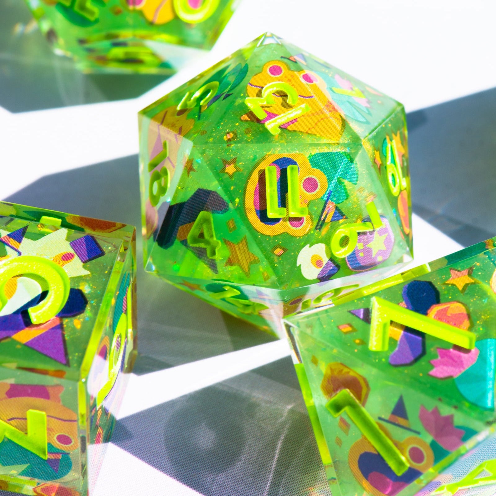 High Rollers x Dispel "The Clever Toad" 7-Piece Iconic Dice Set