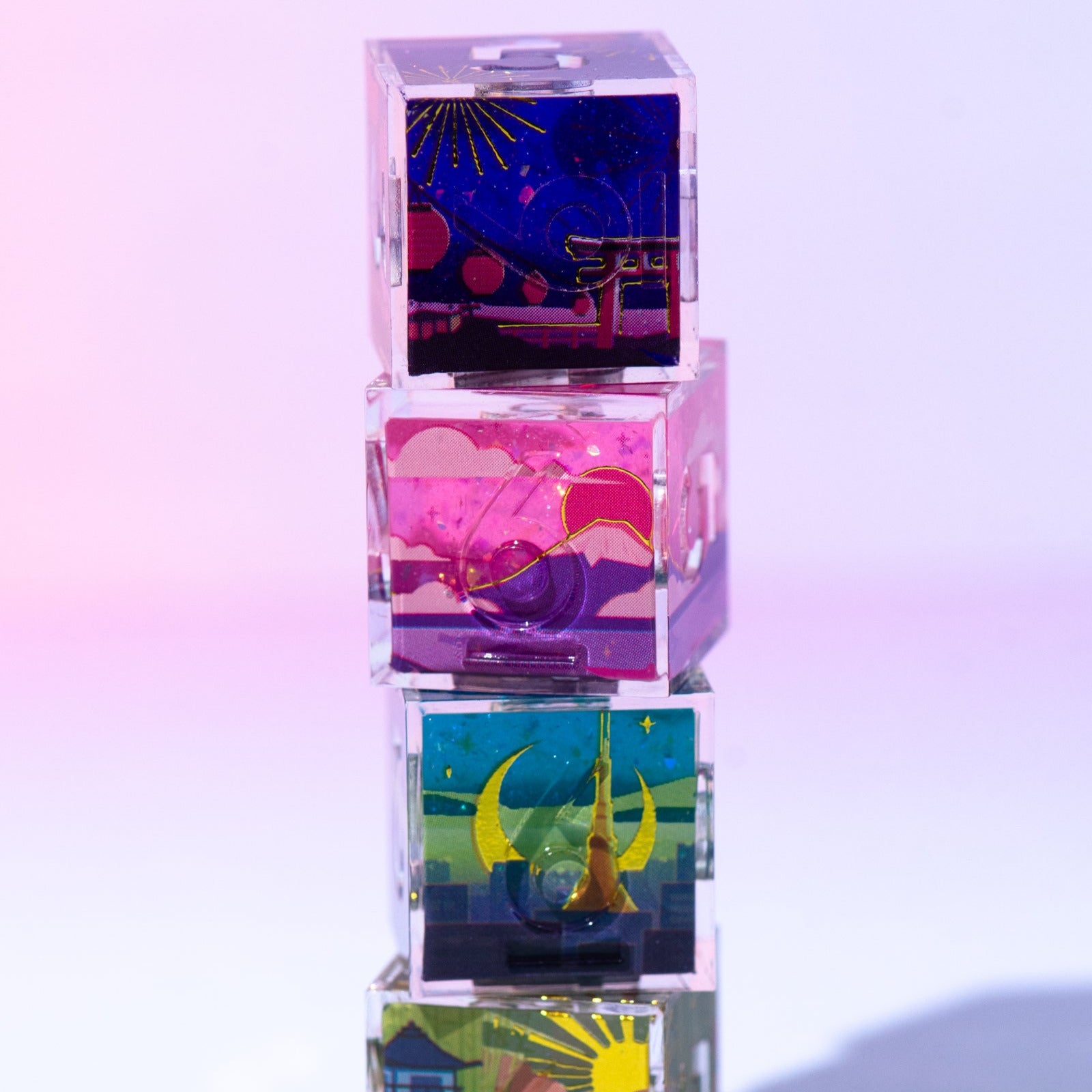 Japan 4-Piece Iconic D6 Set - Dispel Dice - Premium DnD Dice & Accessories # #