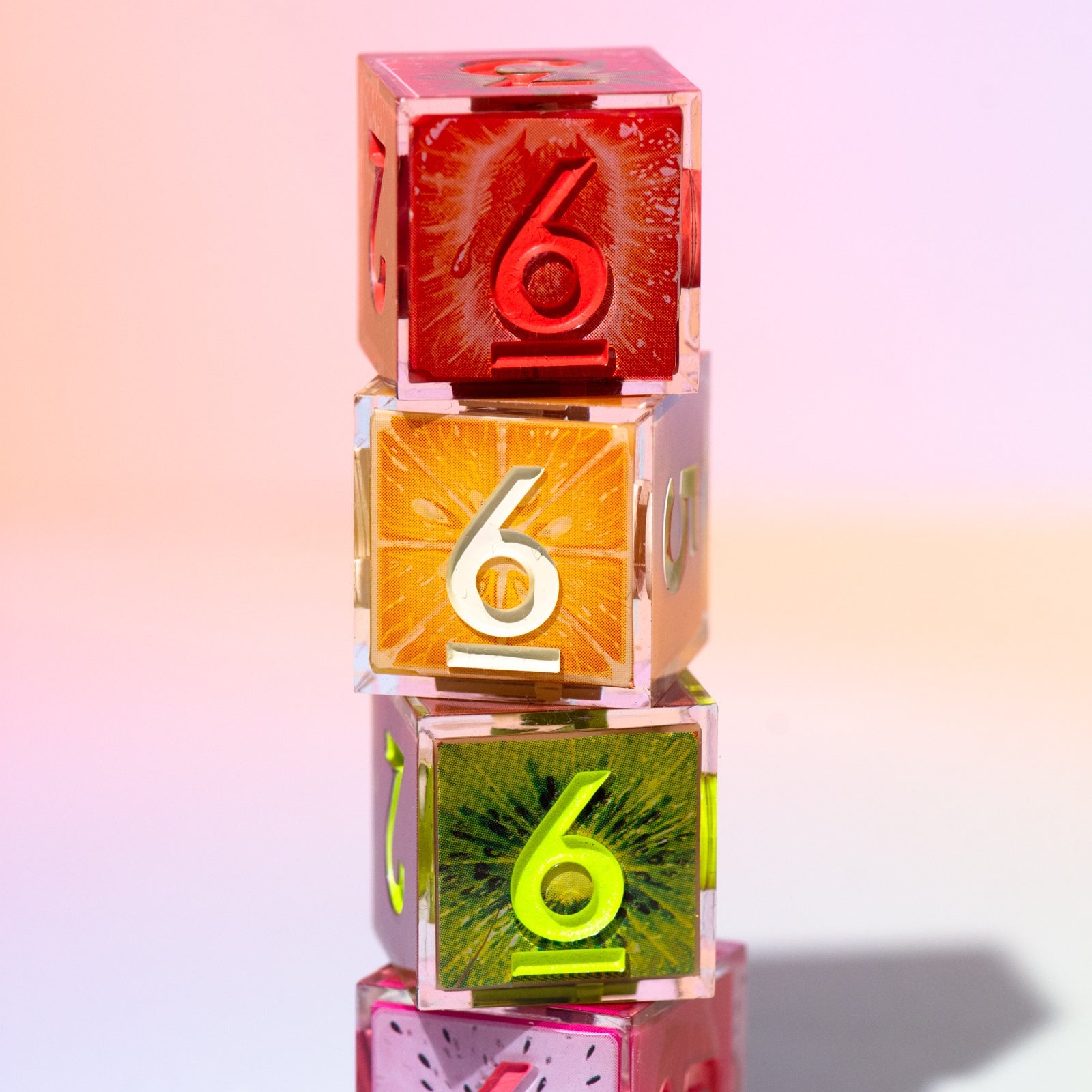 Fruit Slice 4-Piece Iconic D6 Set - Dispel Dice - Premium DnD Dice & Accessories # #