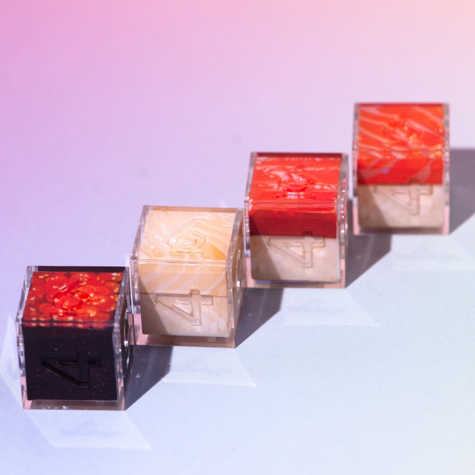 Sushi 4-Piece Iconic D6 Dice Set - Dispel Dice - Premium DnD Dice & Accessories # #