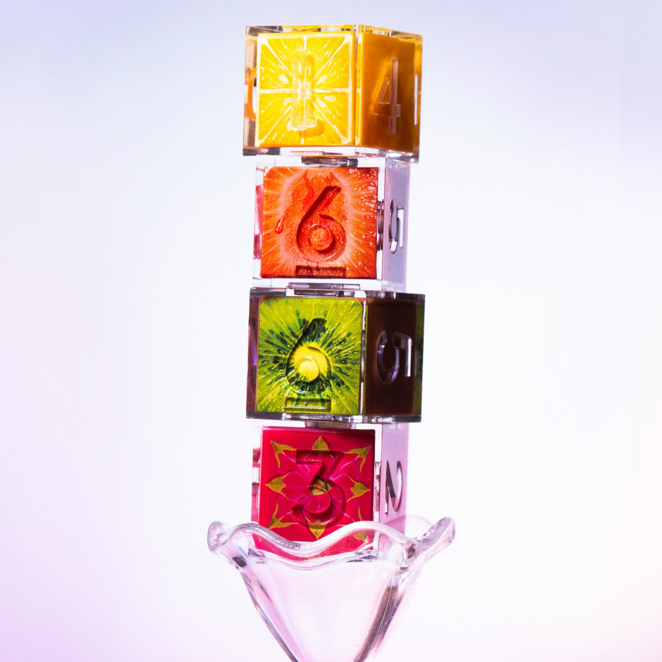 Fruit Slice 4-Piece Iconic D6 Set - Dispel Dice - Premium DnD Dice & Accessories # #
