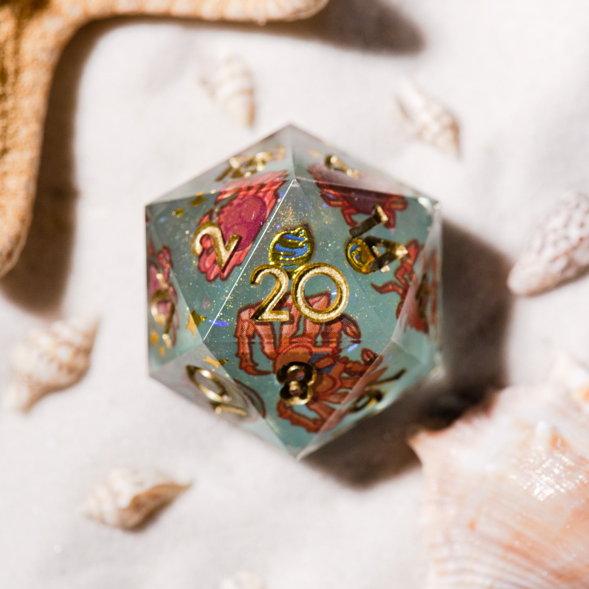 Crabs 7-Piece Iconic Dice Set - Dispel Dice - Premium DnD Dice & Accessories # #